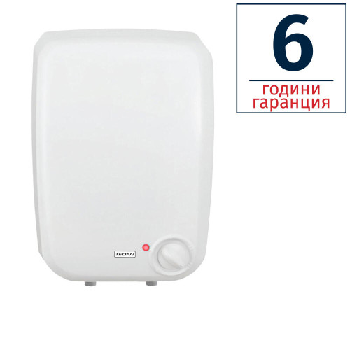 БОЙЛЕР TEDAN LYRA 8л, емайлиран, монтаж над мивка, 1.5kW