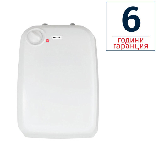 БОЙЛЕР TEDAN LYRA 8л, емайлиран, монтаж под мивка, 1.5kW