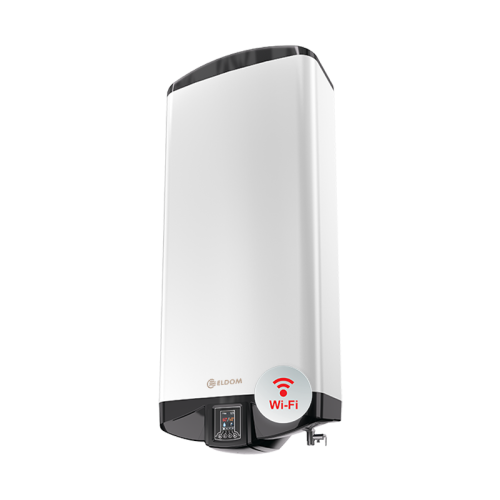 БОЙЛЕР ЕЛДОМ DU080W Galant 65л, универсален монтаж, емайлиран, Wi-Fi, 3.3kW 
