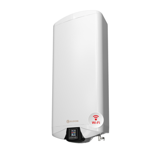 БОЙЛЕР ЕЛДОМ DU080W-W Galant 65л, универсален монтаж, емайлиран, Wi-Fi, 3.3kW 