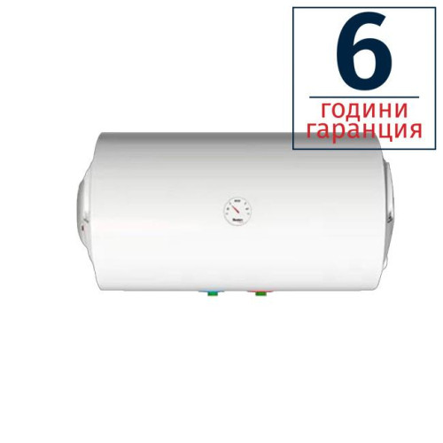 БОЙЛЕР TEDAN STANDARD 80л, хоризонтален, емайлиран, ток отляво, тръби отдолу, 3kW