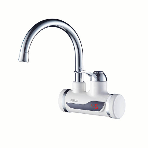 Водонагревател Muhler FWH-3050W стенен, твърда лебедка, бял, 3.2kW
